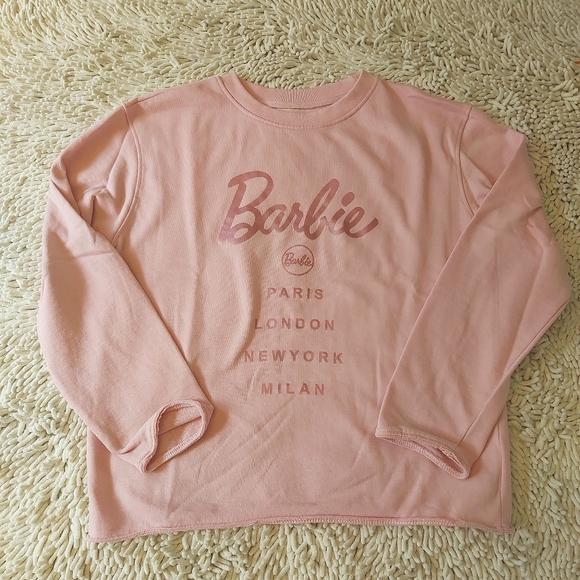 Missguided pink Barbie sweatshirt- size medium - Picture 1 of 7